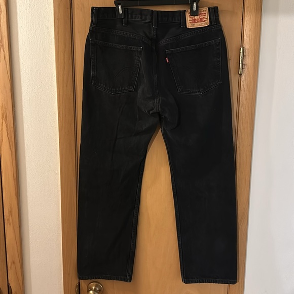Levi’s Men’s Vintage 505 Regular Fit Jeans Black Size W38 L32 - Picture 6 of 11